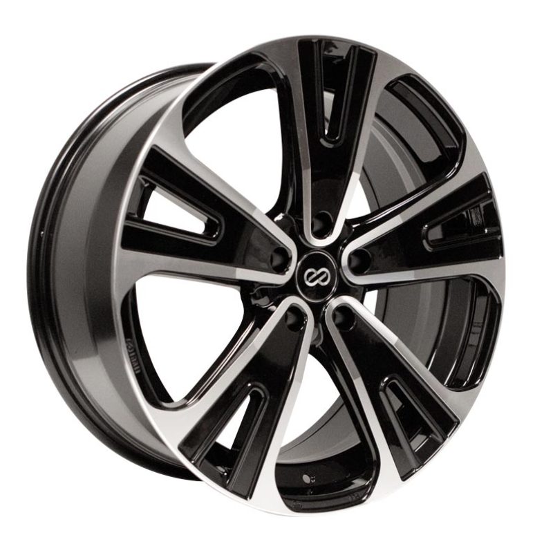 Enkei Universal SVX Truck & SUV 18x8 50mm Offset 5x127 Bolt 72.6mm Bore Black Machined Wheel