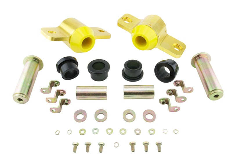 Whiteline 05-10 Mustang (Inc GT/Shelby GT500) C/A Lwr Inner Ft & Rr Bushing (Anti Dive/Caster Corr)