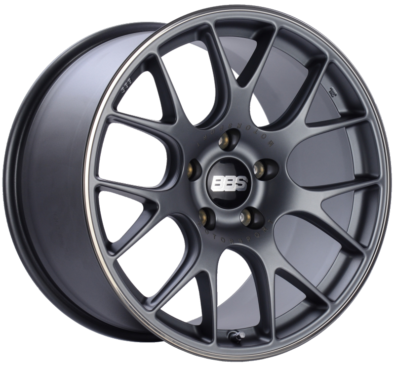 BBS CH-R 19x11 5x130 ET56 CB71.6 Satin Titanium Polished Rim Protector Wheel