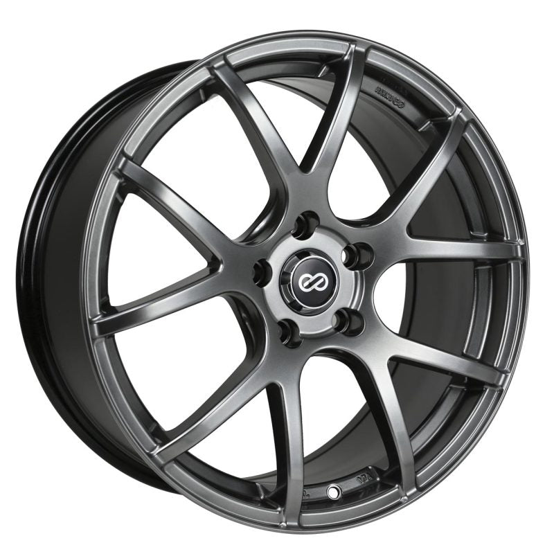 Enkei M52 17x7.5 50mm Offset 5x114.3 Bolt Pattern 72.6mm Bore Dia Hyper Black Wheel