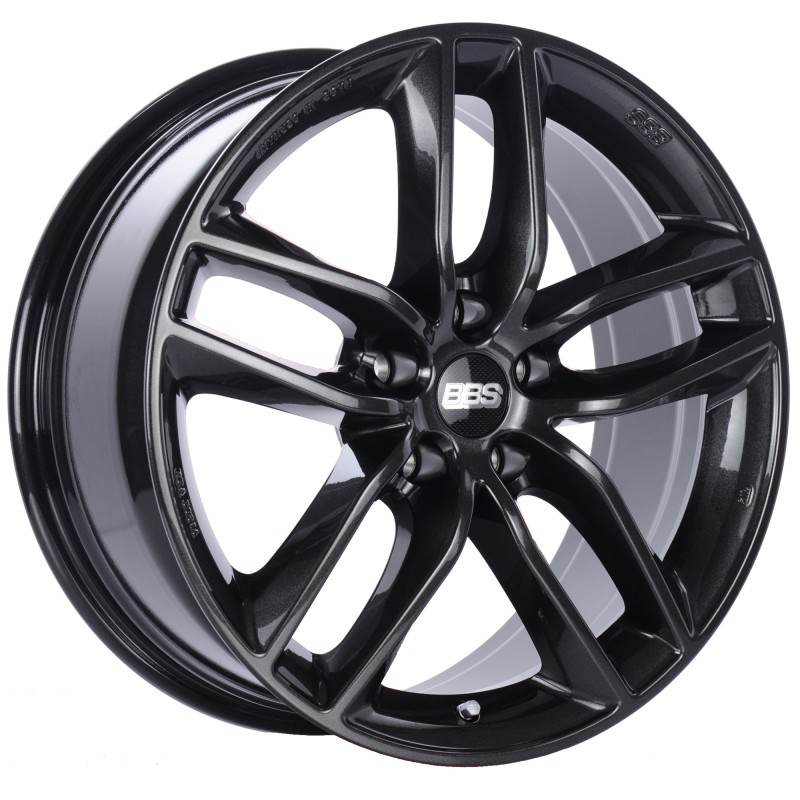 BBS SX 18x8 5x112 ET44 Crystal Black Wheel -82mm PFS/Clip Required