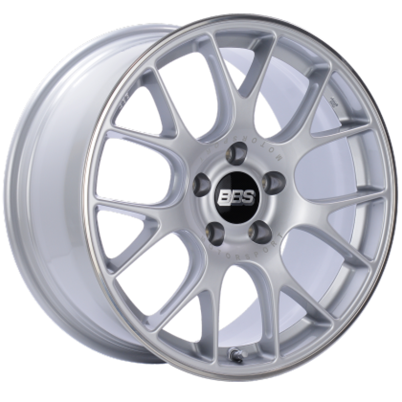 BBS CH-R 19x8.5 5x120 ET32 Brilliant Silver Polished Rim Protector Wheel -82mm PFS/Clip Required