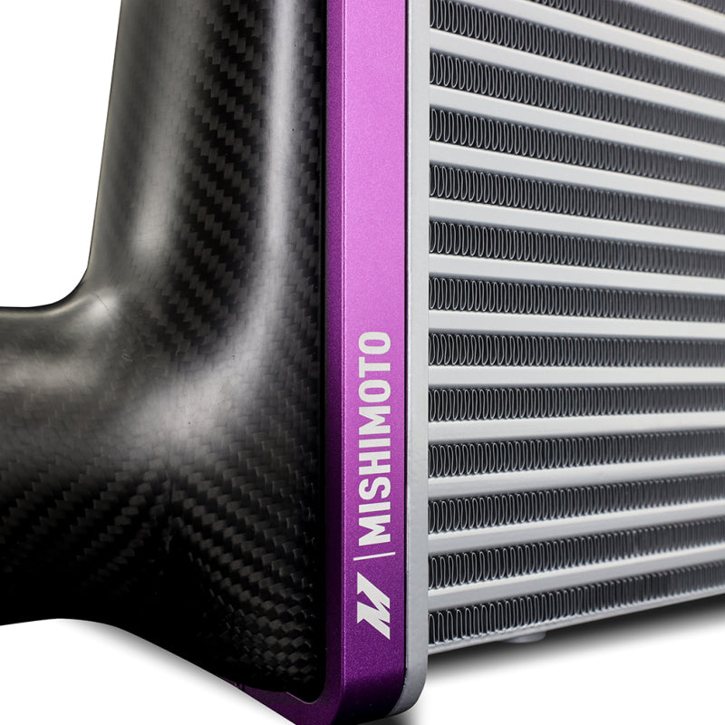 Mishimoto Universal Carbon Fiber Intercooler - Matte Tanks - 600mm Black Core - S-Flow - R V-Band