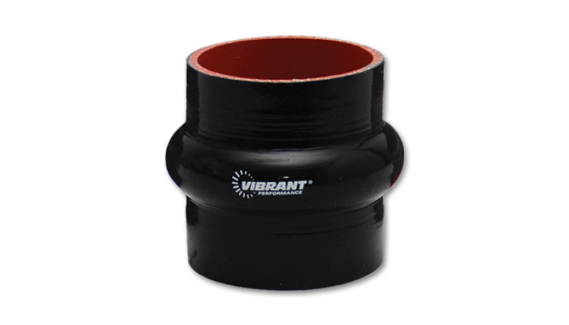 Vibrant Silicone  Hump Hose Coupler 2.375in ID x 3.00in Long - Black