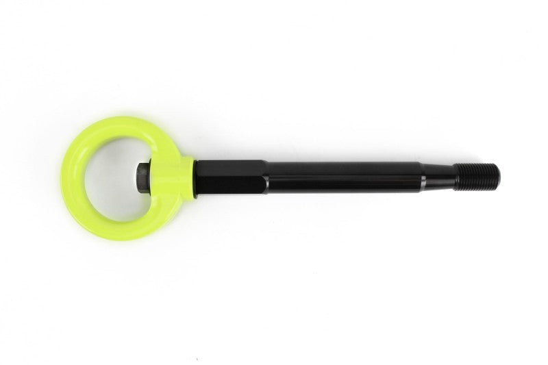 Perrin 08-14 Subaru WRX/STI Sedan Tow Hook Kit (Rear) - Neon Yellow