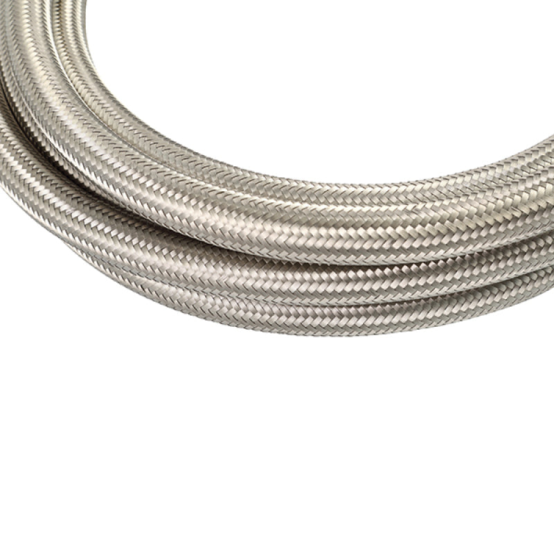 Mishimoto 10Ft Stainless Steel Braided Hose w/ -12AN Fittings - Stainless